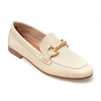 Mocasini casual FLAVIA PASSINI bej, 24701, din piele naturala