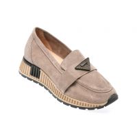 Mocasini casual GRYXX gri, 677248, din piele intoarsa