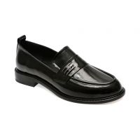 Mocasini casual GRYXX negri, 584100, din piele naturala lacuita