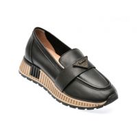 Mocasini casual GRYXX negri, 677248, din piele naturala
