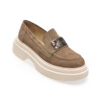 Mocasini casual RACHEL gri, 3293000, din piele intoarsa