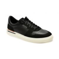 Pantofi casual BOSS negri, 73031, din piele naturala