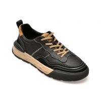 Pantofi casual GRYXX negri, D3507, din piele naturala