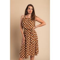 Rochie Midi Cu Imprimeu Lunar Moulisha
