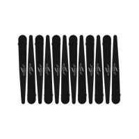 Clips Engros negru silicon 12 la set