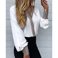 Bluza Eleganta Cu Imprimeu Leopard Polina, Alba