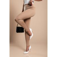 Leggings La ModÄƒ Cu Talie LatÄƒ, Bej