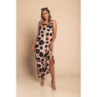 Rochie LungÄƒ Cu Imprimeu, Leopard