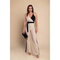 SalopetÄƒ ElegantÄƒ In DouÄƒ Tonuri Oliveta, Negru-Bej