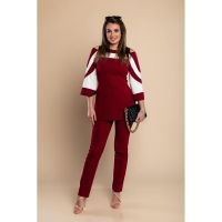 Set Elegant De Top È˜i Pantaloni, Visiniu