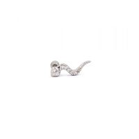 Cercel Mini Elegant, Art1002, Culoare Argintie