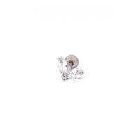 Cercel Mini Elegant, Culoare Argintie