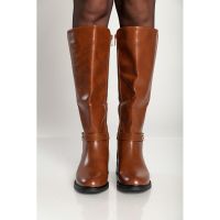 Cizme Elegante Din Piele Artificiala, Camel