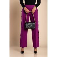 Pantaloni Eleganti Cu Nasturi, Mov