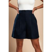 Pantaloni ScurÈ›i Cu Talie ÃŽnaltÄƒ, Albastru
