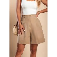 Pantaloni ScurÈ›i Cu Talie ÃŽnaltÄƒ, Bej