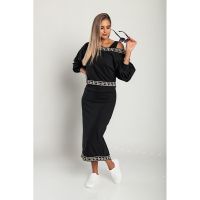 Set Elegant De Top Larg È˜i FustÄƒ StrÃ¢mtÄƒ, Negru