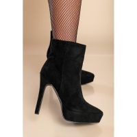 Botine Elegante Cu Toc ÃŽnalt, Negre