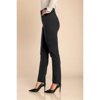Pantaloni Eleganti Cu Talie Elastica, Negri