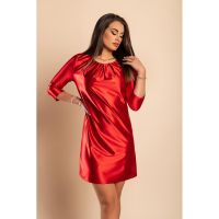 Rochie Mini ElegantÄƒ Din Imitatie De Satin, Rosu