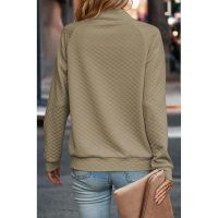 Top Elegant Cu Detaliu Matlasat, Bej