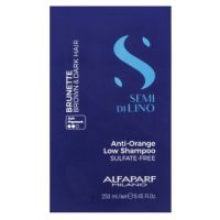Alfaparf Milano Semi Di Lino Brunette Anti-Orange Low Shampoo sampon neutralizant pentru nuante maro 250 ml