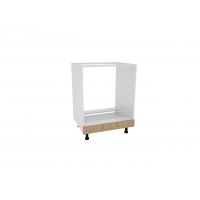 Corp Cuptor Karo, Lemn Natural/Alb, 60 x 50 x 80 cm