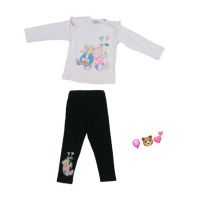 Compleu fete 2-6 ani engros licra 4/set