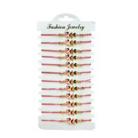 Pachet Avantajos Engros, Bratari Martisor cu snur reglabil, modele combinate, 12buc/set