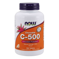 Comprimate masticabile vitamina C 500 mg - NOW Foods