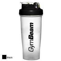Shaker Blend Bottle transparent-negru 700 ml - GymBeam