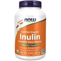 BIO Pudră de inulină prebiotică - NOW Foods