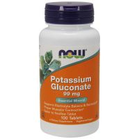 Gluconat de Potasiu 99 mg - NOW foods