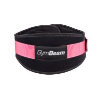 Centură fitness din neopren LIFT Black & Pink - GymBeam