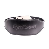 Centură fitness din piele Black - GymBeam