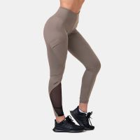Colanți pentru femei High Waist Fit&Smart Mocha - NEBBIA