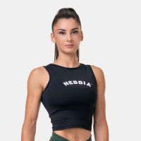 Maiou pentru femei Fit & Sporty Black - NEBBIA