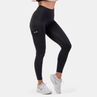 Colanți pentru femei Active High Waist Smart Pocket Black - NEBBIA