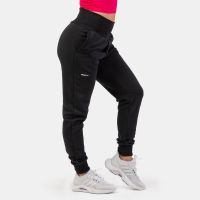 Pantaloni pentru femei High Waist Loose Fit Black - NEBBIA