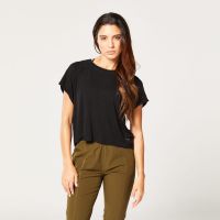 Tricou pentru femei Code Oversized Black - SQUATWOLF