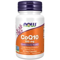 Coenzima Q10 100 mg + păducel - NOW Foods