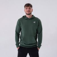 Hanorac pentru bărbați Pouch Pocket Dark Green - NEBBIA
