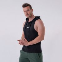 Maiou pentru bărbați Hoodie Black - NEBBIA