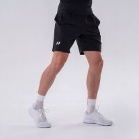 Pantaloni scurți pentru bărbați Relaxed-fit Black - NEBBIA