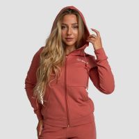 Hanorac cu fermoar pentru femei Limitless Cinnamon - GymBeam