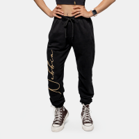 Pantaloni pentru femei Intense Signature Black/Gold - NEBBIA