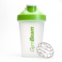 Shaker Blend Bottle transparent-verde 400 ml - GymBeam