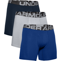 Boxeri UA Charged Cotton 6in 3 Pack Blue - Under Armour