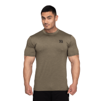 Men‘s T-shirt Essex Stripe Tee Washed Green Melange - Better Bodies