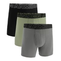 Boxeri pentru bărbați Perf Cotton 6in 3Pack Green - Under Armour